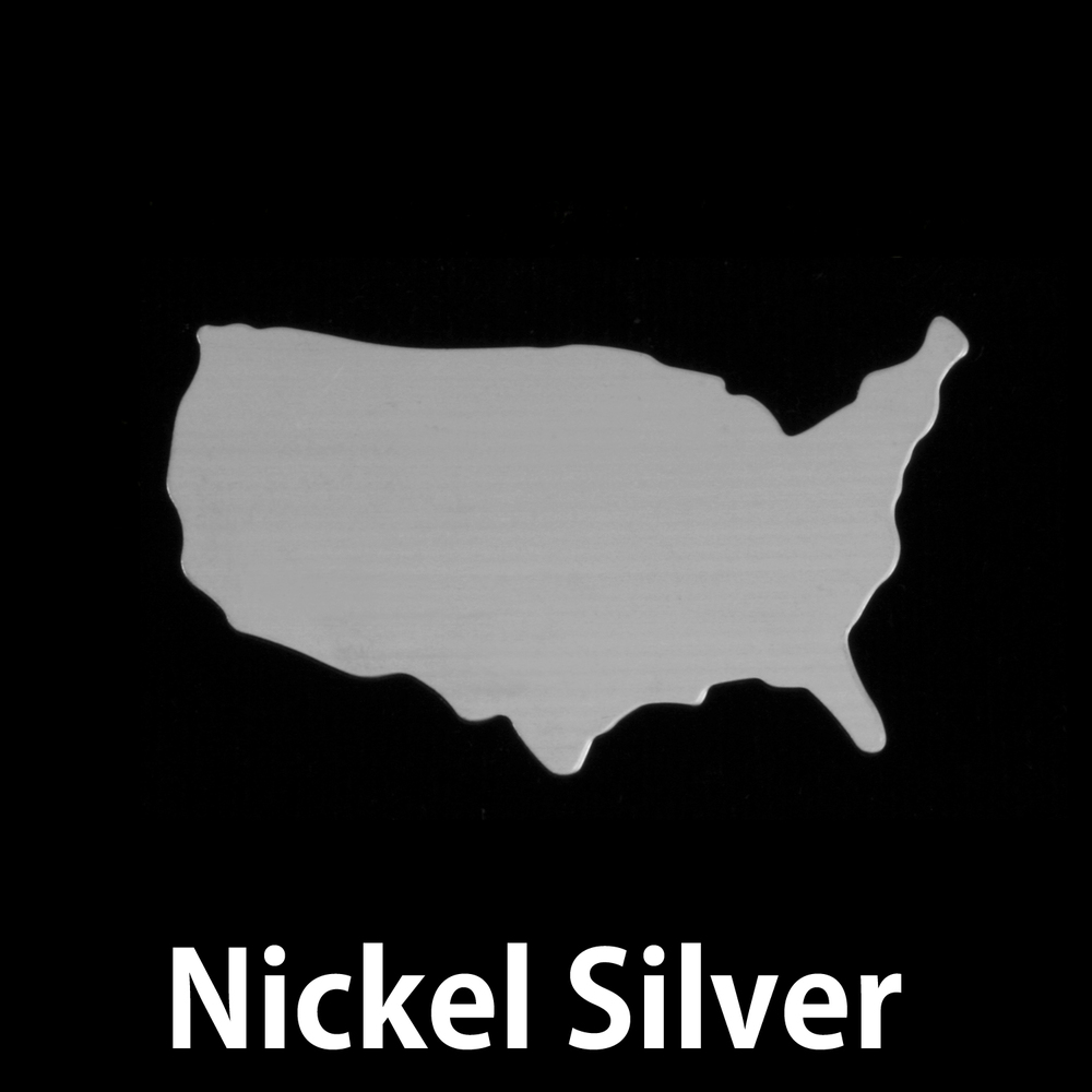 Metal Stamping Blanks Nickel Silver United States Blank, 24g